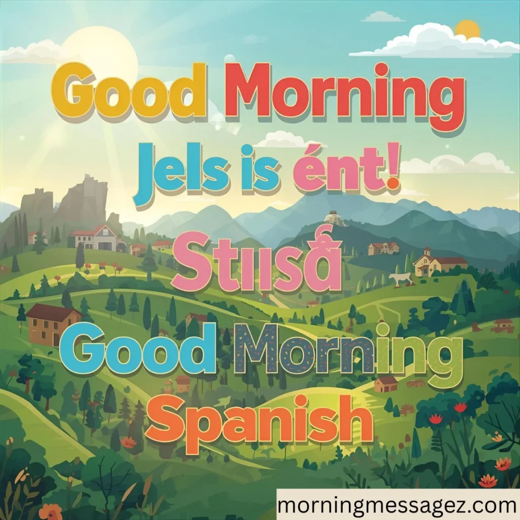 Regional Variations of Good Morning in Spanish