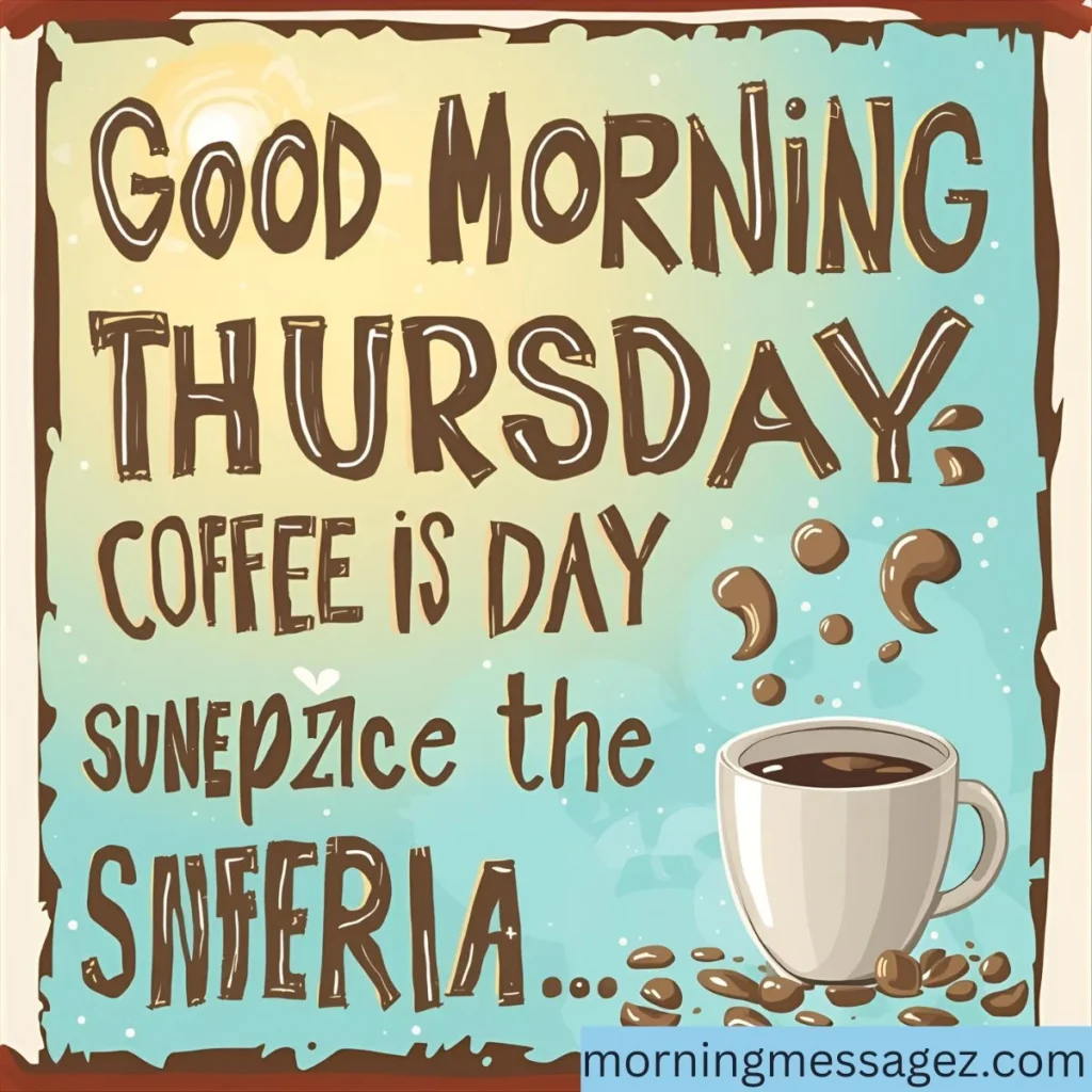 Funny Good Morning Thursday Coffee Quotes