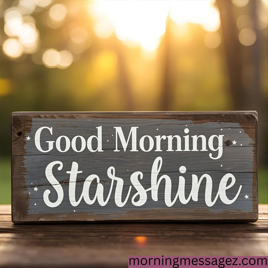 Good Morning Starshine for Social Media Captions