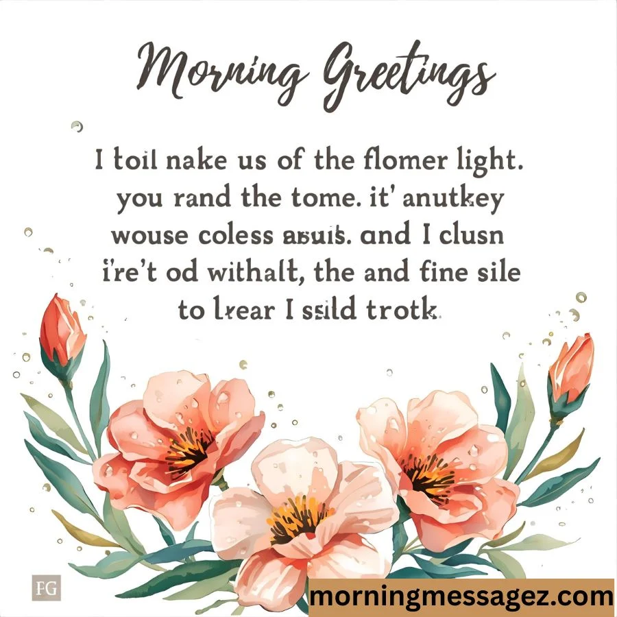 Morning Greetings for Social Media Posts