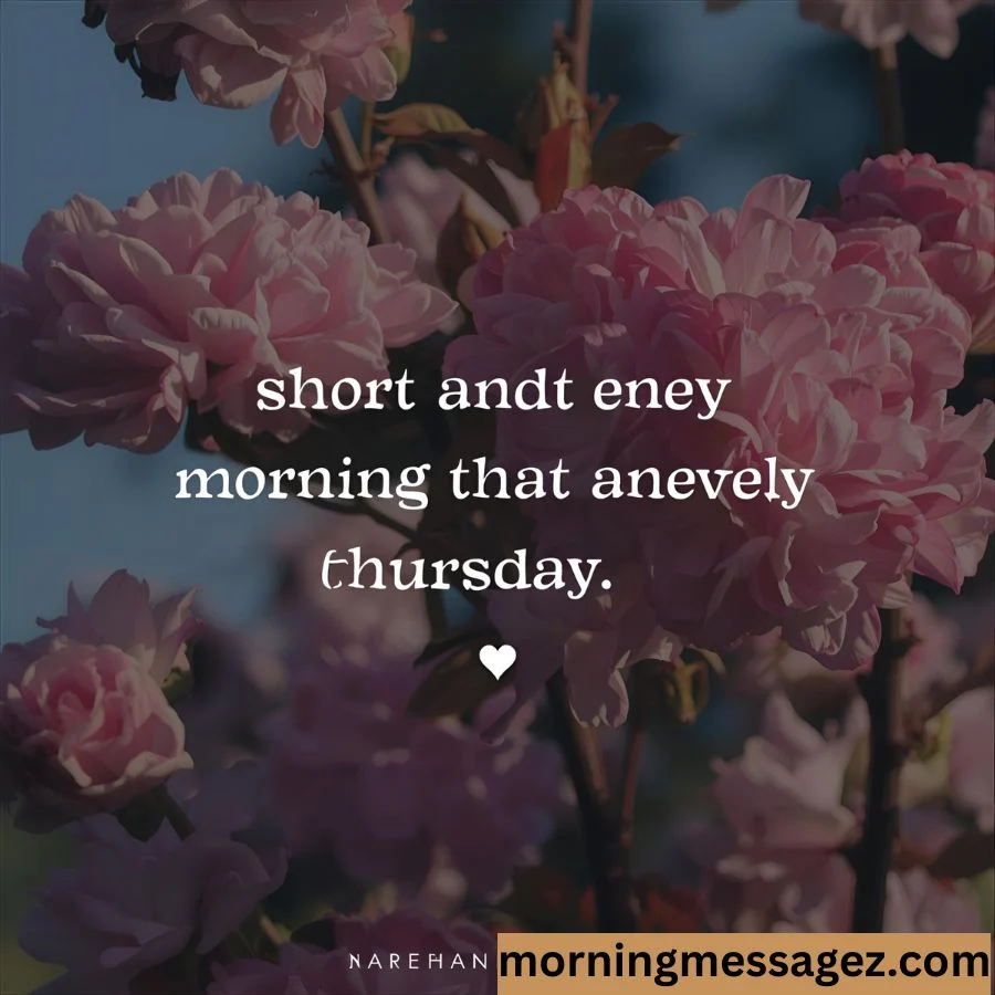 Short and Sweet Good Morning Thursday Wishes