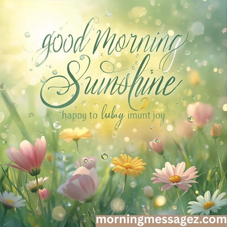 Spiritual Good Morning Sunshine Messages