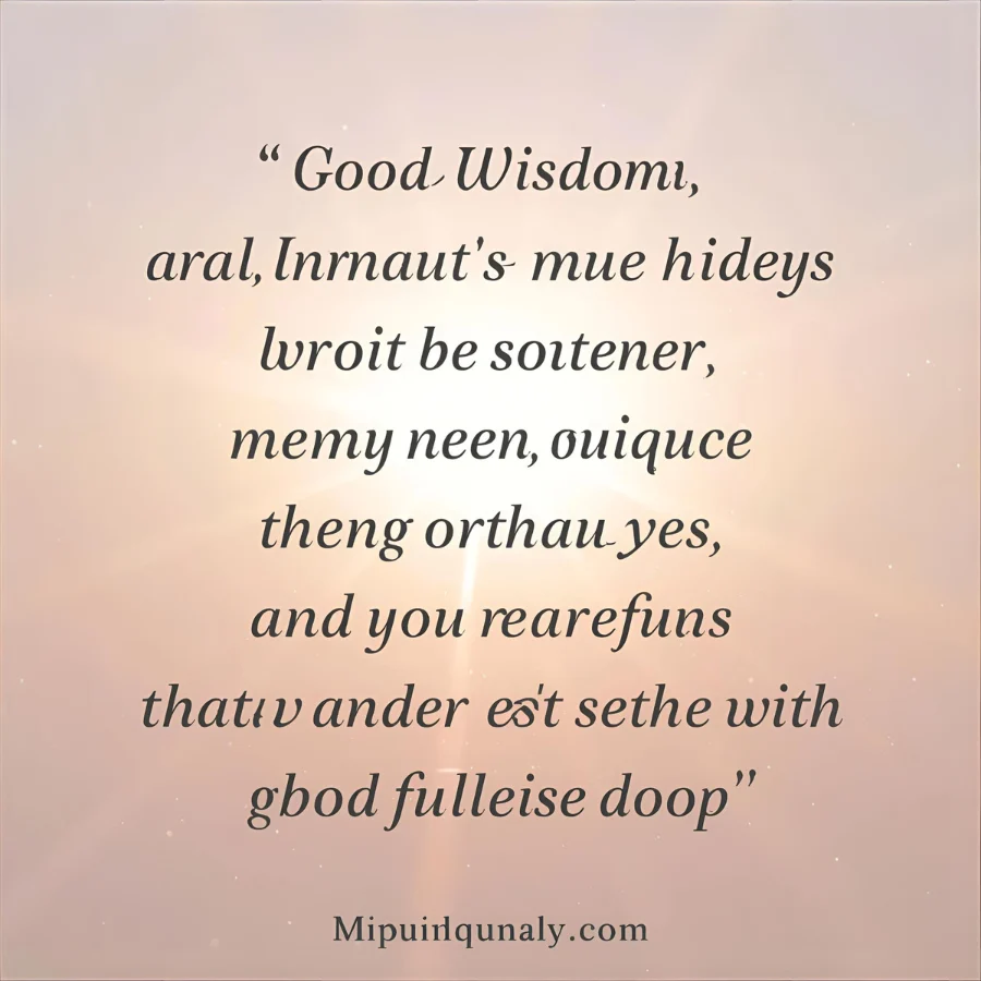 Spiritual Wisdom Good Morning Quotes