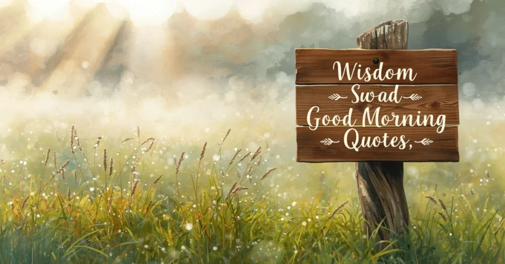 Wisdom Good Morning Quotes