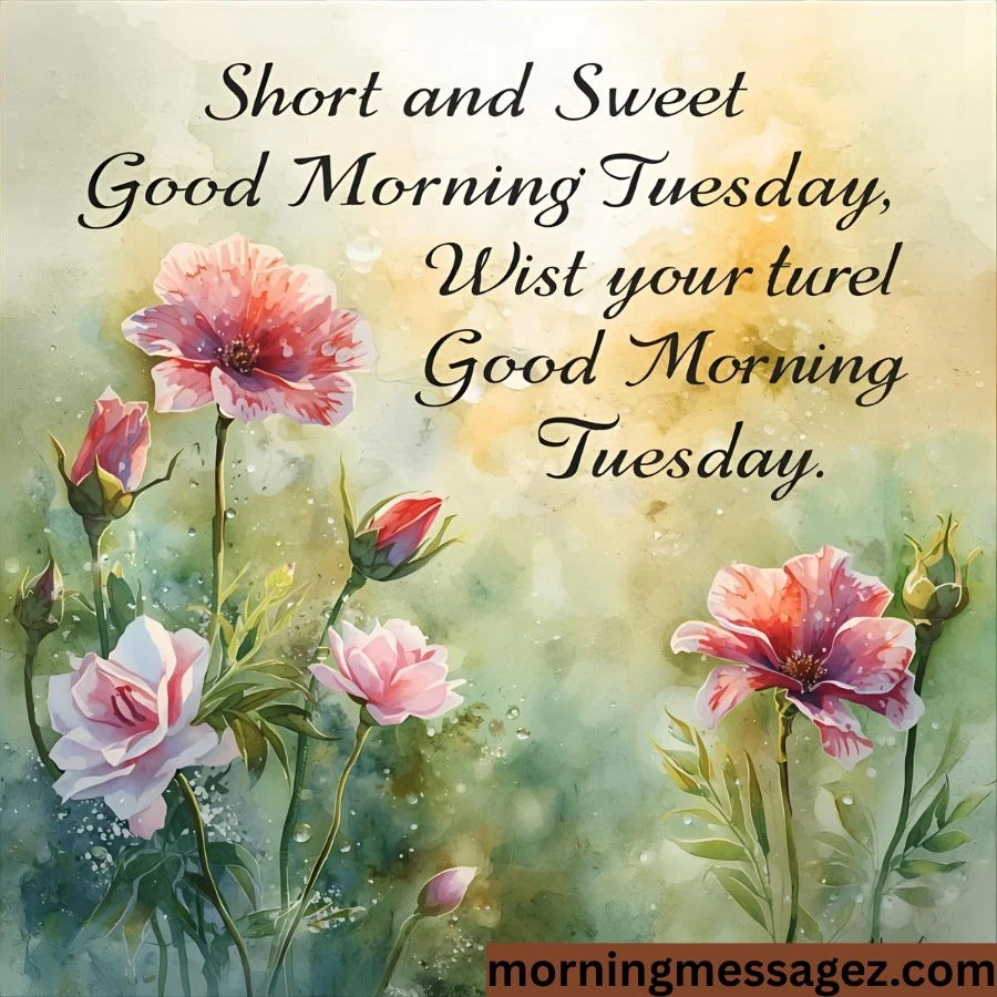 Short and Sweet Good Morning Tuesday Wishes