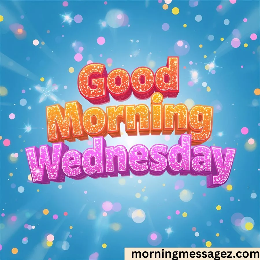 Cheerful Good Morning Wednesday GIF Messages