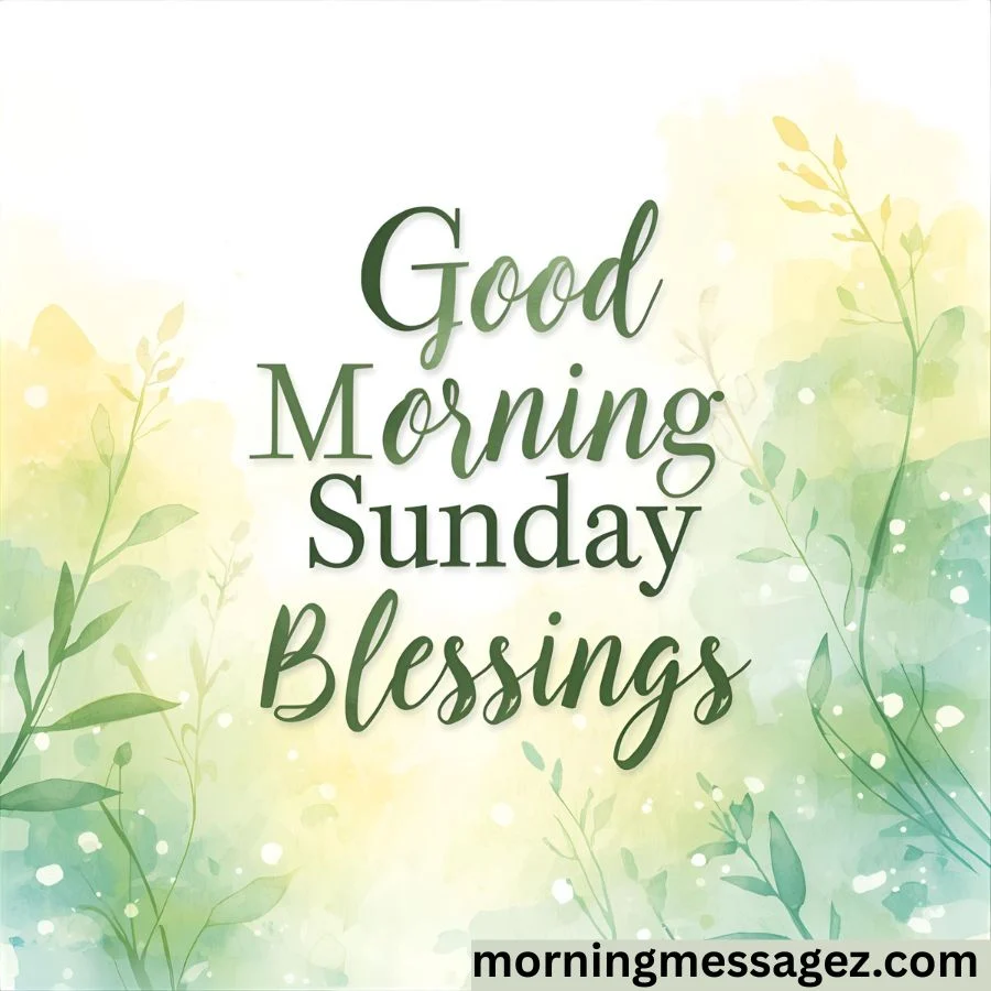 Good Morning Sunday Blessings for Social Media