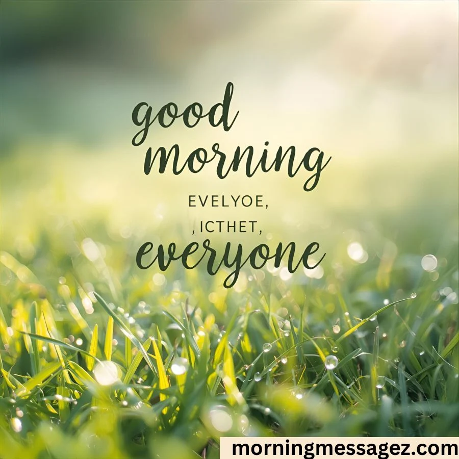 Inspirational Good Morning Everyone Lines