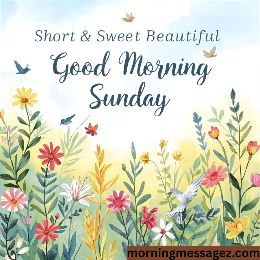 Short & Sweet Beautiful Good Morning Sunday Messages