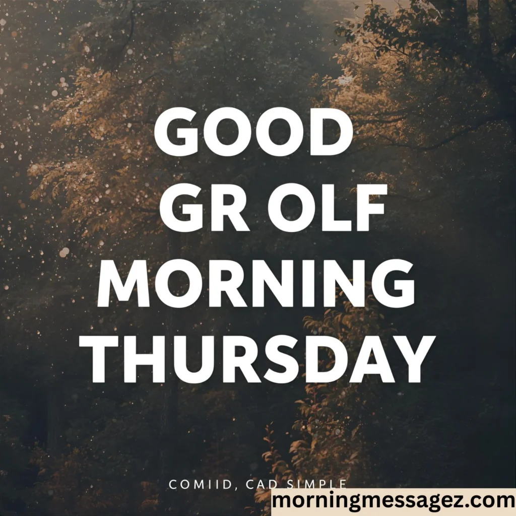 Short & Simple Good Morning Thursday GIF Messages