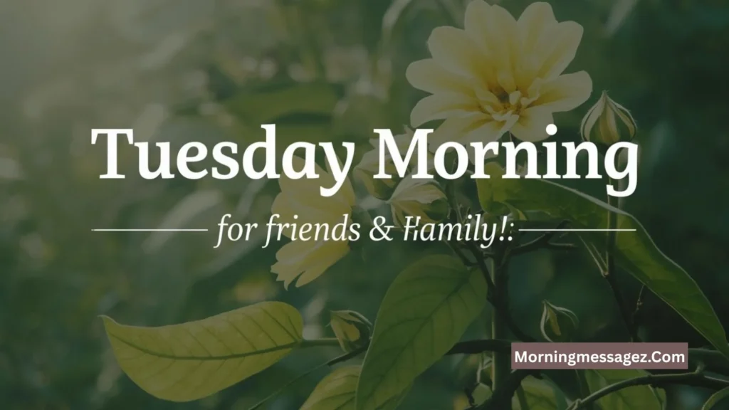 Tuesday Morning Wishes for Friends & Family
