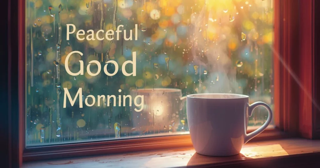 Peaceful Good Morning Rain Messages