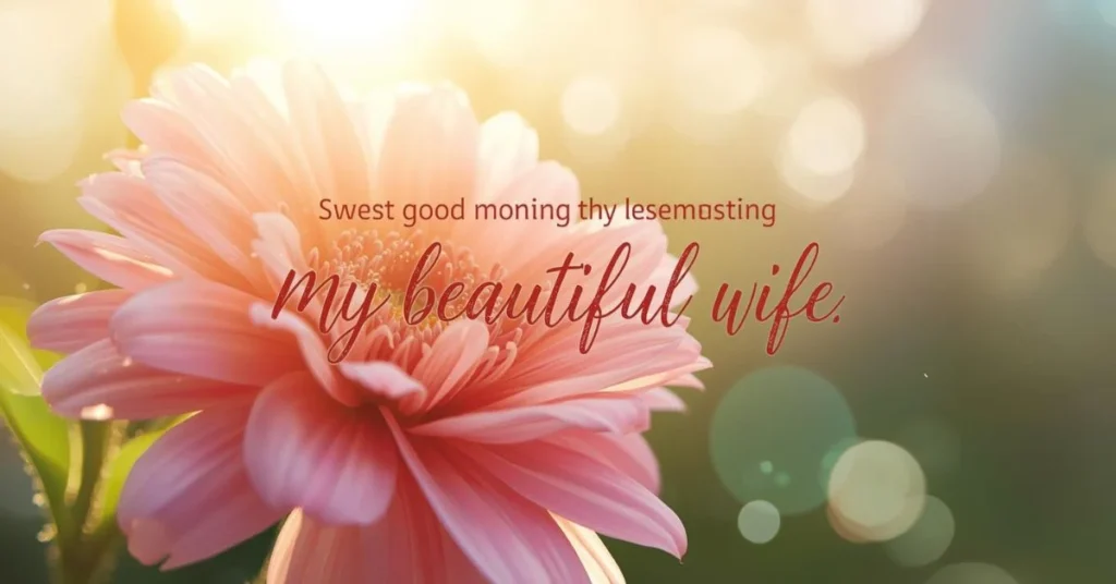 Sweet Good Morning My Beautiful Wife Quotes