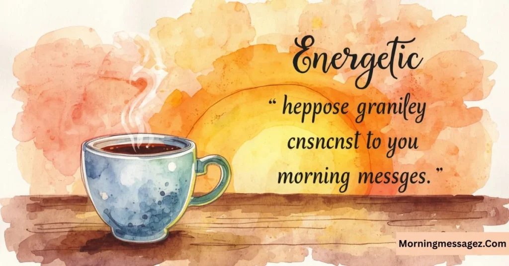 Energetic Good Morning Messages