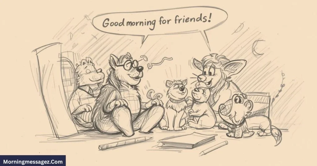 Funny Good Morning for Friends