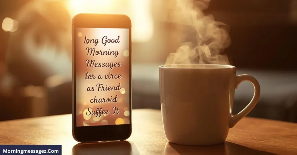 Long Good Morning Messages for a Friend 