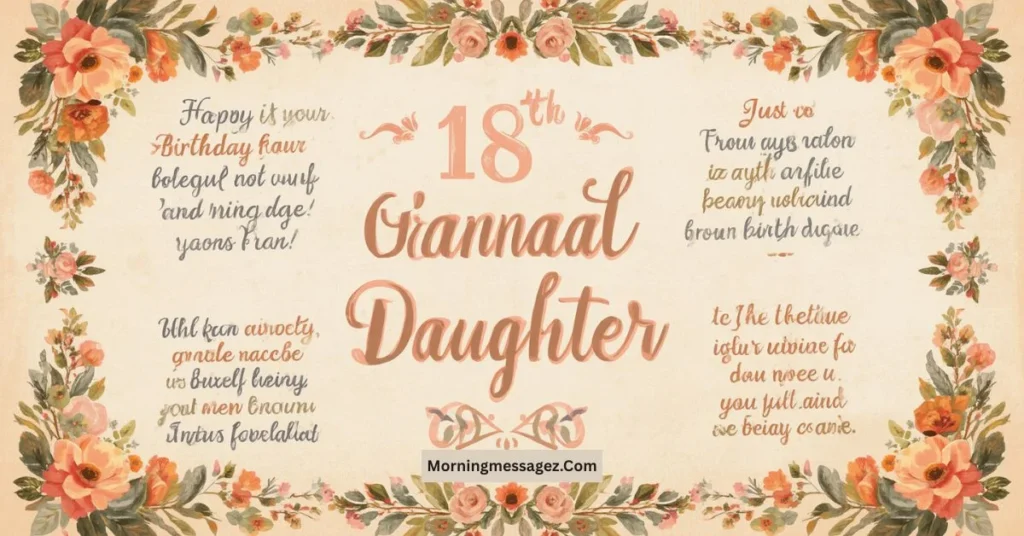 18th Birthday Messages for a Daughter