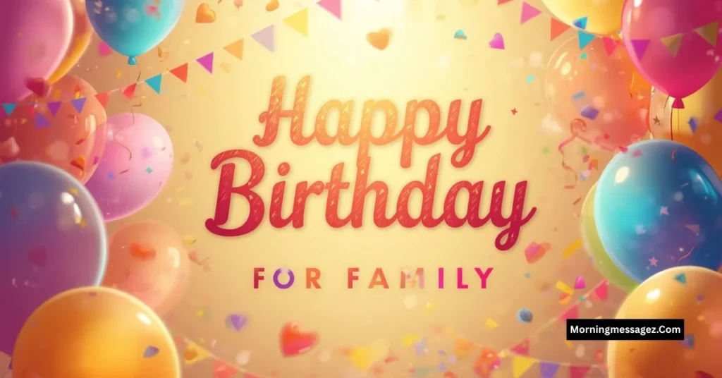 Happy Birthday Messages for Family