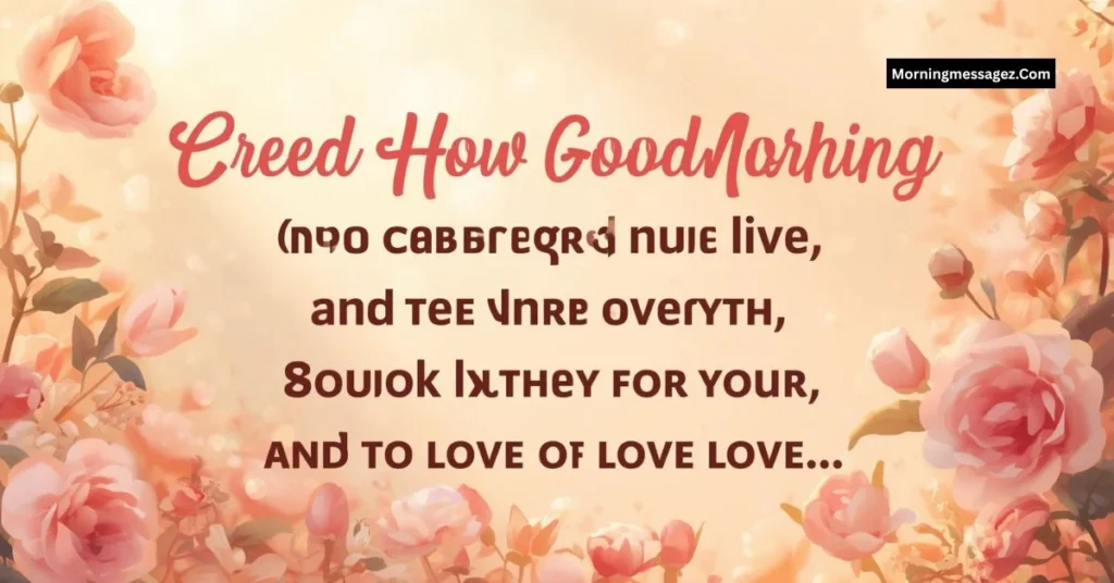 Heart Touching Good Morning Messages for Love
