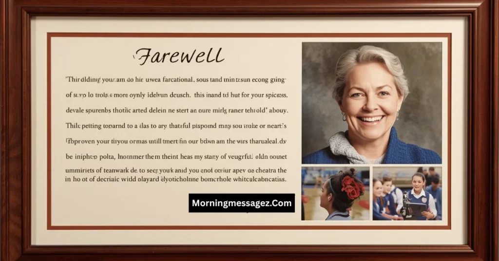 Thank You Message to Coach from Parent for Farewell