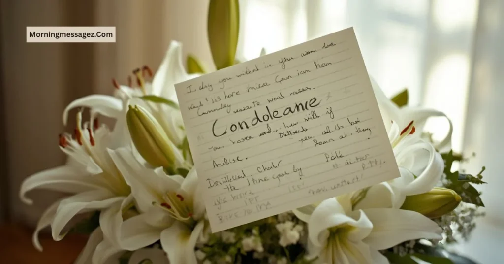 Condolence Messages for Family Members 