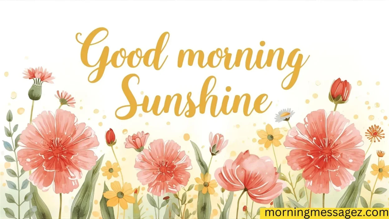 Good Morning Sunshine Bright Messages to Start the Da