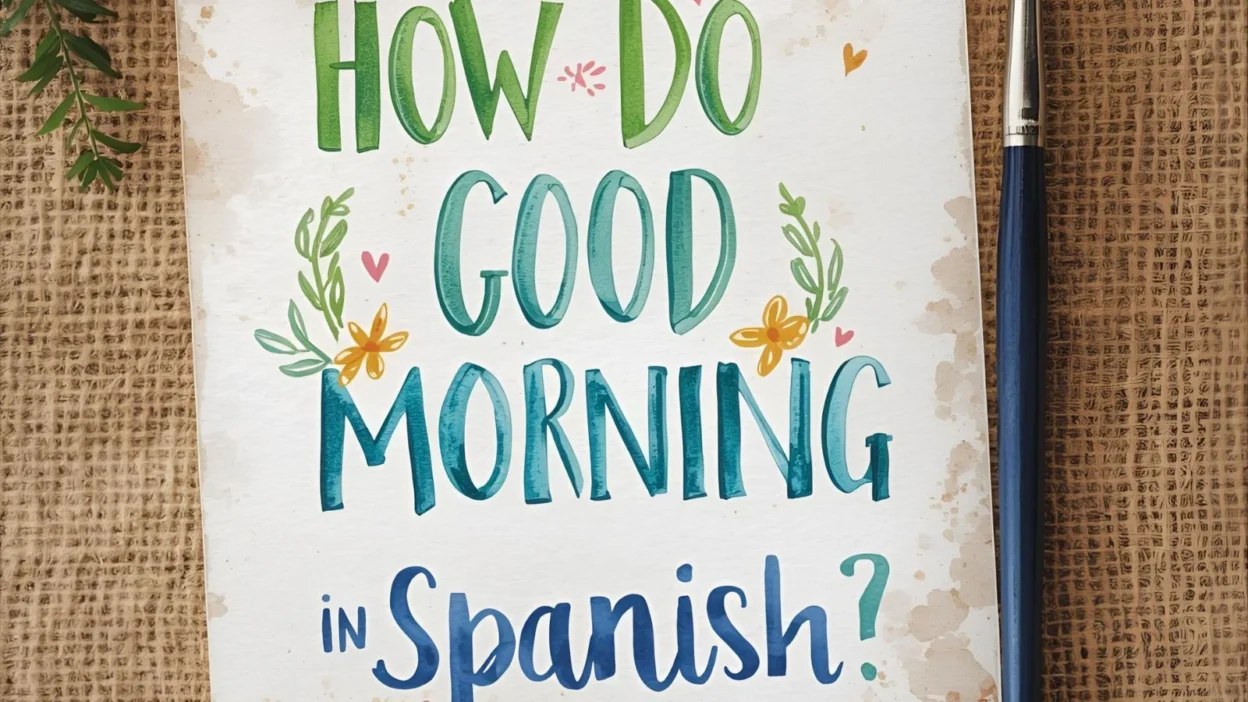 How Do You Say Good Morning in Spanish?