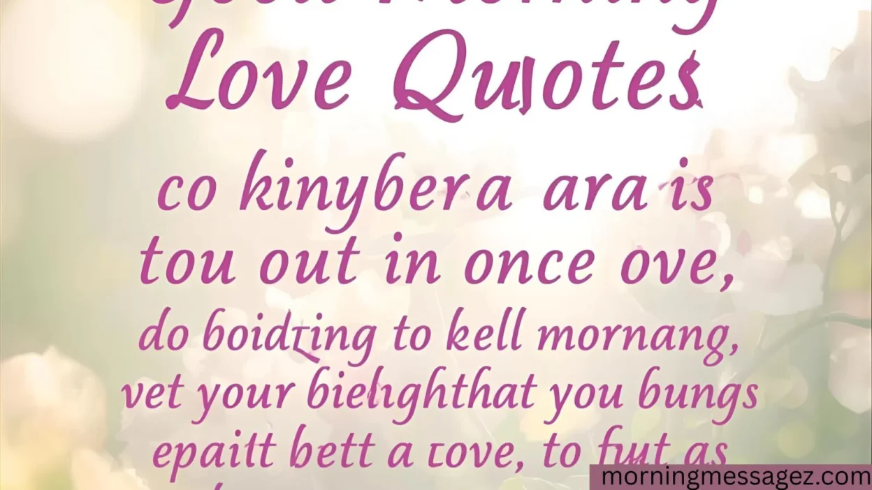 Good Morning Love Quotes