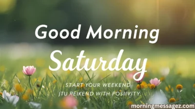 Good Morning Saturday Images Start Your Weekend with Positivity