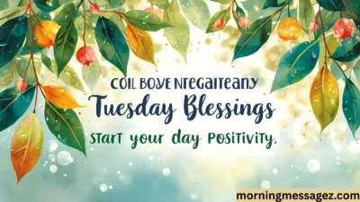 Good Morning Tuesday Blessings Start Your Day with Positivity
