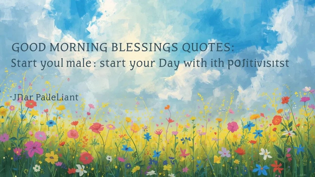 Good Morning Blessings Quotes