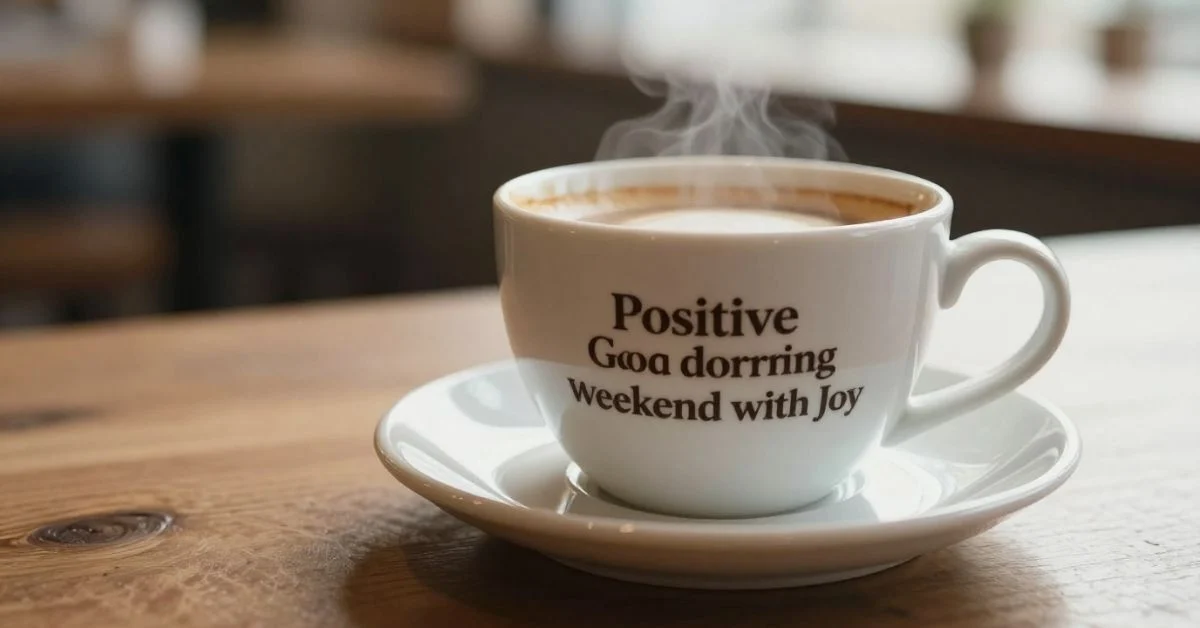 Positive Good Morning Saturday