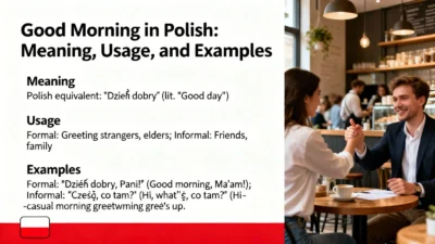 Good Morning in Polish