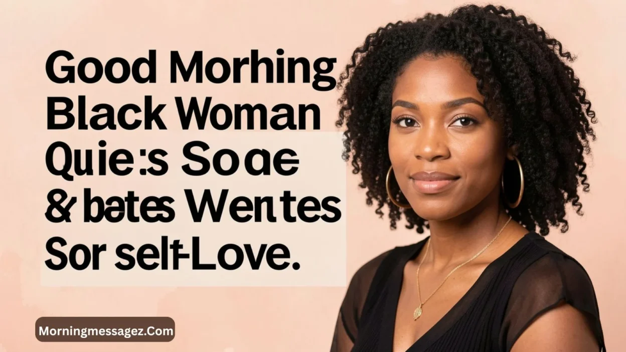 Inspirational Good Morning Black Woman