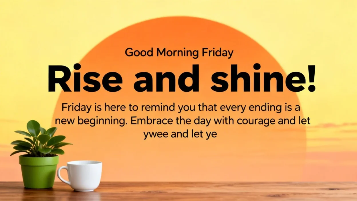 Motivational Good Morning Friday