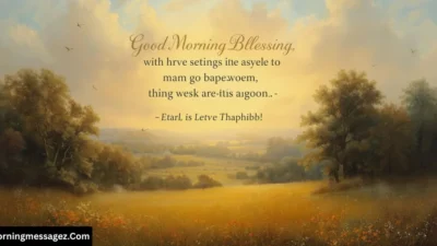 Blessing Good Morning Bible Verses
