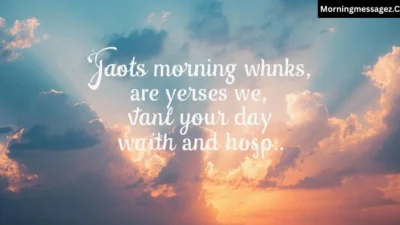 Good Morning Bible Verses