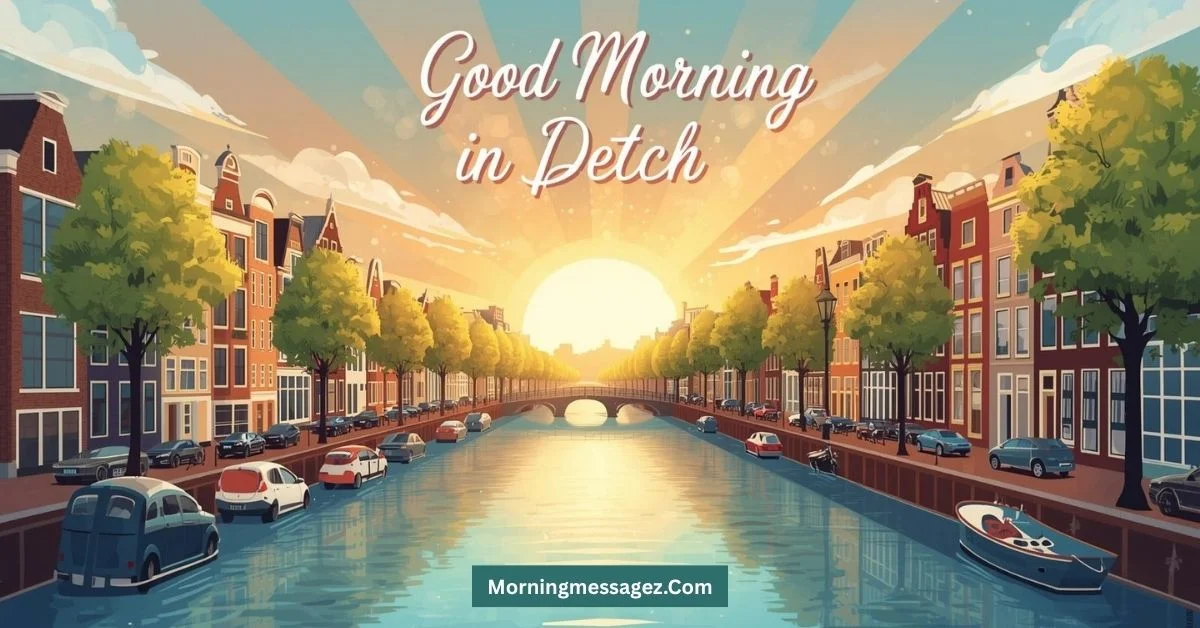 Good Morning in Dutch