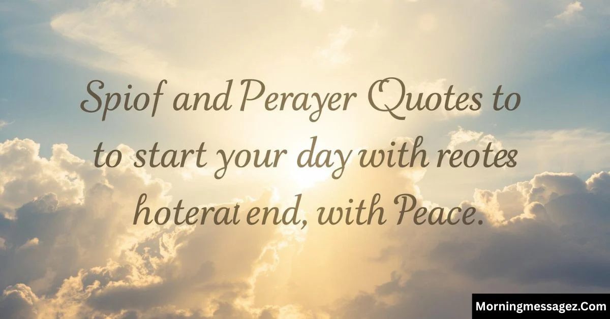 Good Morning Prayer Quotes