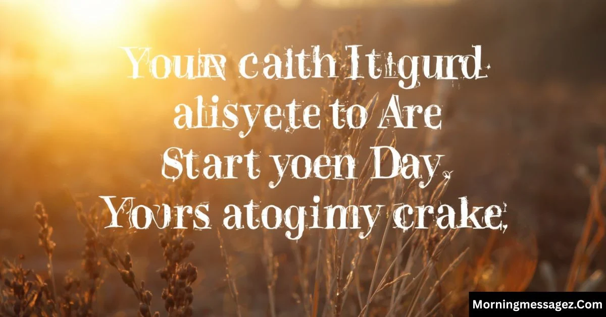 Good Morning Scripture