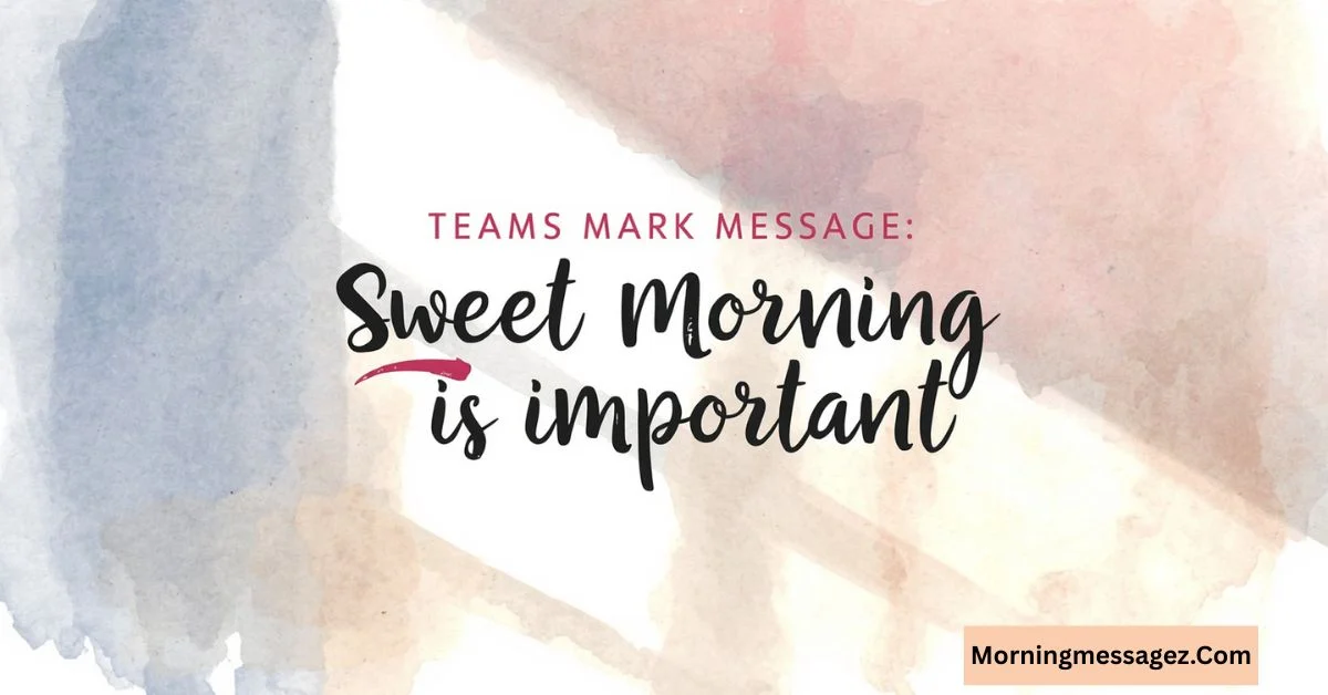 Teams Mark Message as Important