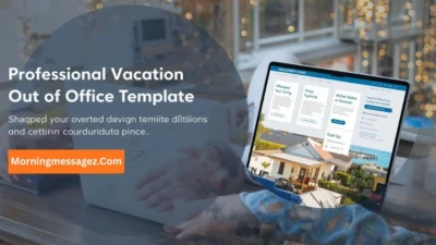 Vacation Out of Office Message