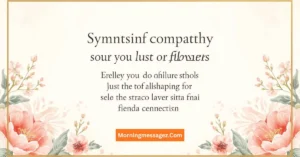 Short Sympathy Message for Flowers