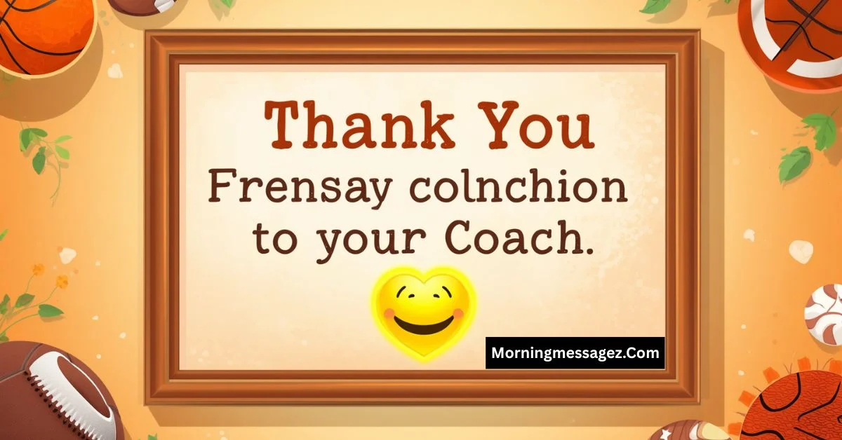 Thank You Message to Coach from Parent