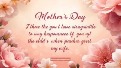 Mother's Day Message to Wife