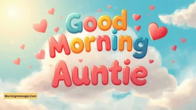 Positive Thought Good Morning Auntie